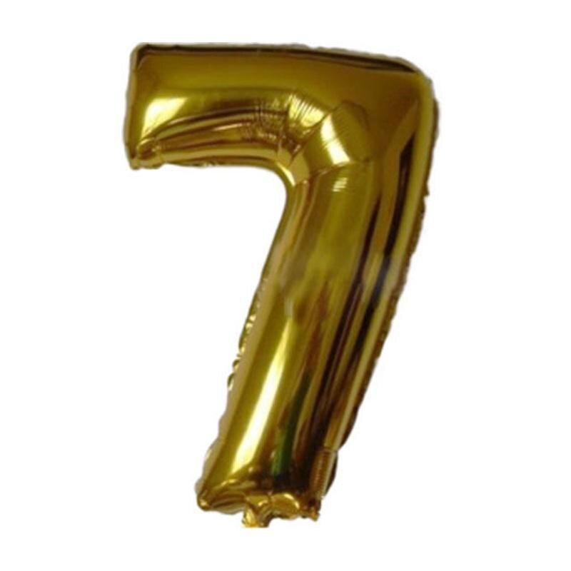 16 tommers aluminiumsfilm arabisk digitalt gull sølv ballonger 0-9 festdekorasjoner nyttige og gjør-det-selv-nummerballonger