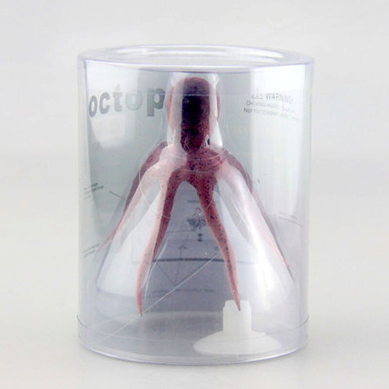 Artificial Octopus Aquarium Decoration Aquarium Fish Tank Landscaping Decor Glowing Effect Animal Plants Water Ornament: Rose