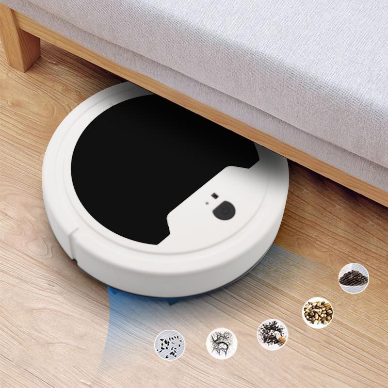 3 in 1 intelligent rengöringsrobot uppladdningsbar automatisk soprobot dammsugare usb laddning sladdlös golvsopare i mikrofiber