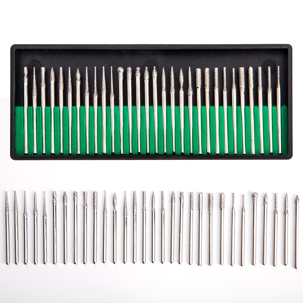 Ladymisty 30 piezas brocas de diamante para uñas máquina de manicura eléctrica taladros accesorios para uñas pedritas limas de uñas herramientas de arte