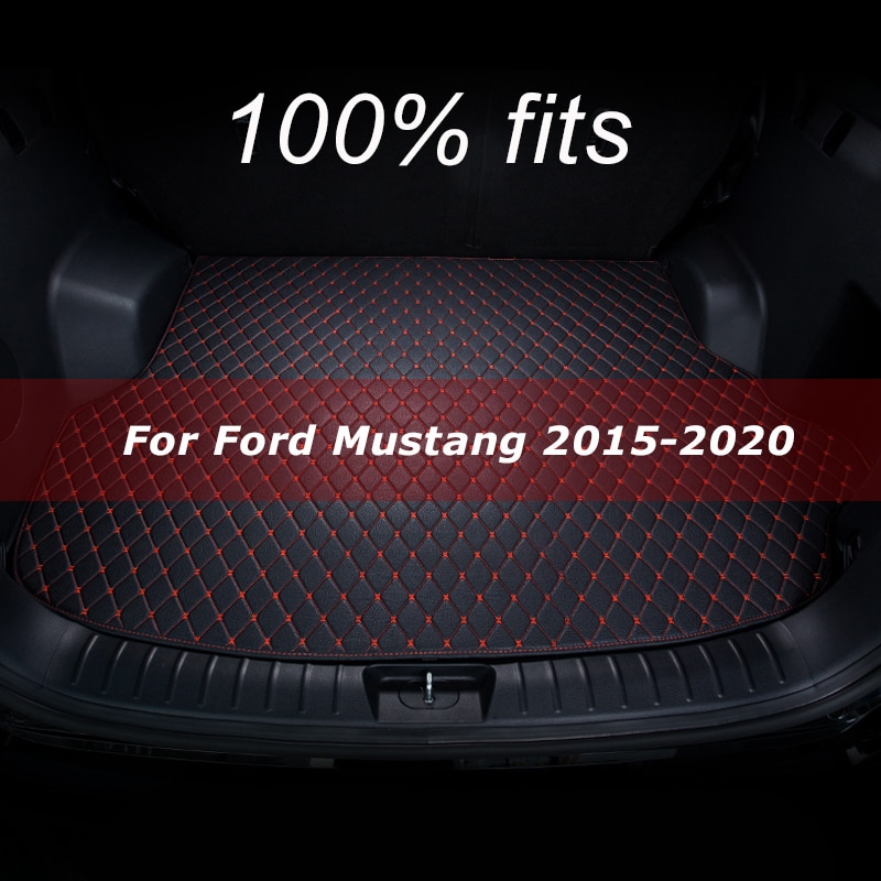 Car trunk mat for Ford Mustang cargo liner carpet interior accessories cover