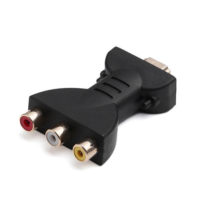 Conector de cable AV señal Digital HDMI a 3 RCA adaptador de Audio componente convertidor de vídeo para PC proyector tabletas ordenadores Arcade