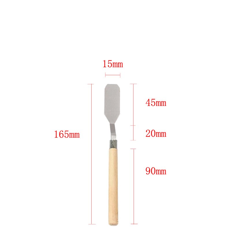 Artist Scraper Art Palette Oil Mix Scrape Knife Texture Draw Spatula Drawer watercolor Painter Paint Tool Student Pigment: Light Grey