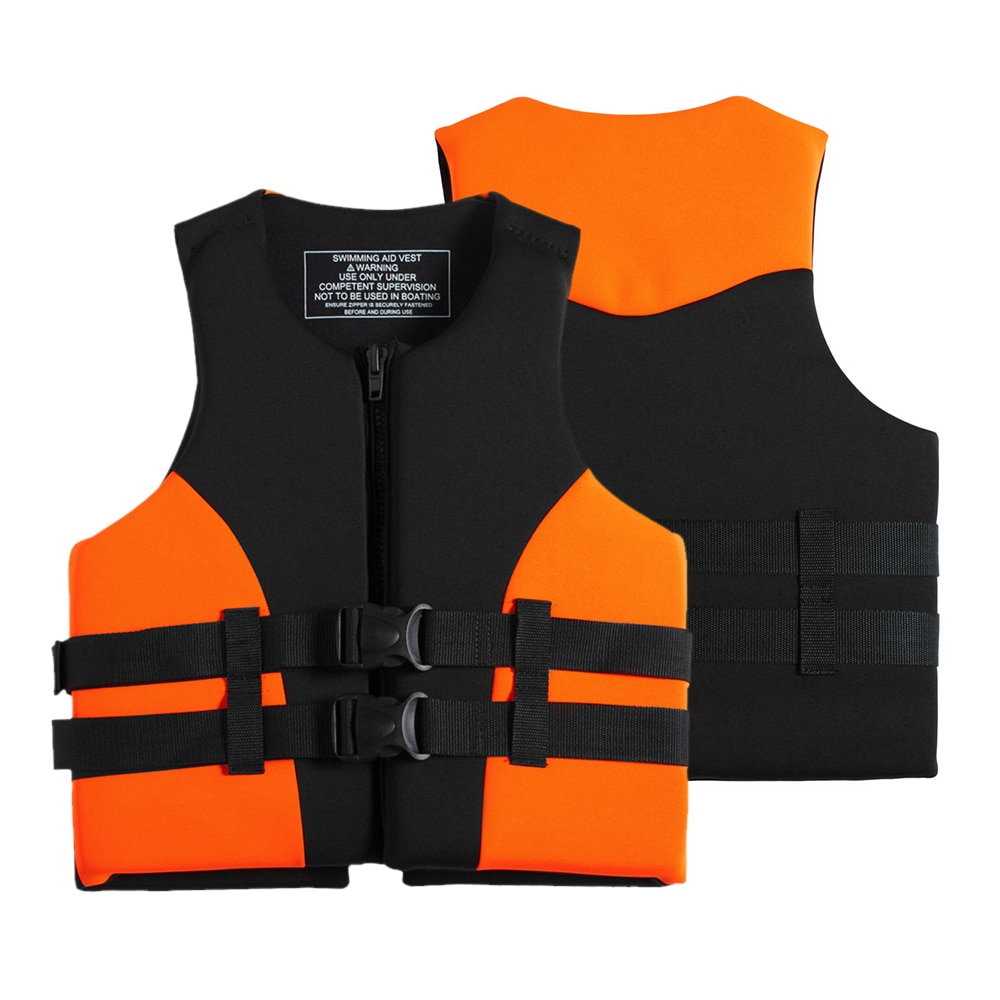 Polyester flytväst för vuxen simning båtliv skidor flytväst väst s-xxl storlek vattensporter man kvinnor fiskejacka