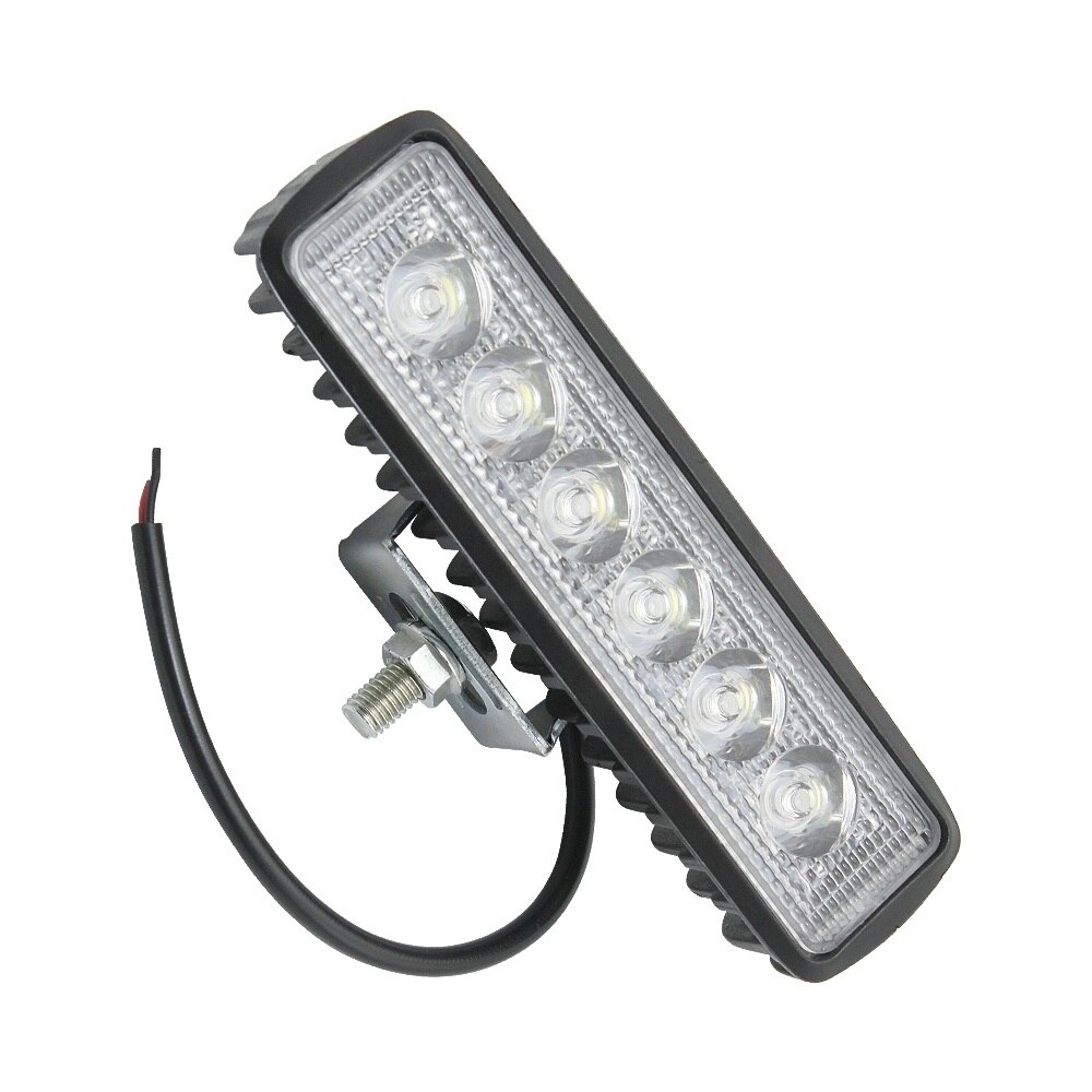 Anblub 12V 18W 6 Inch Led Auto Verlichting Bar Spotlight 6000K Drl Verlichting Voor Vrachtwagen Vrachtwagen trailer Suv 4X4 4WD Offroad Lichten: 1 Lights