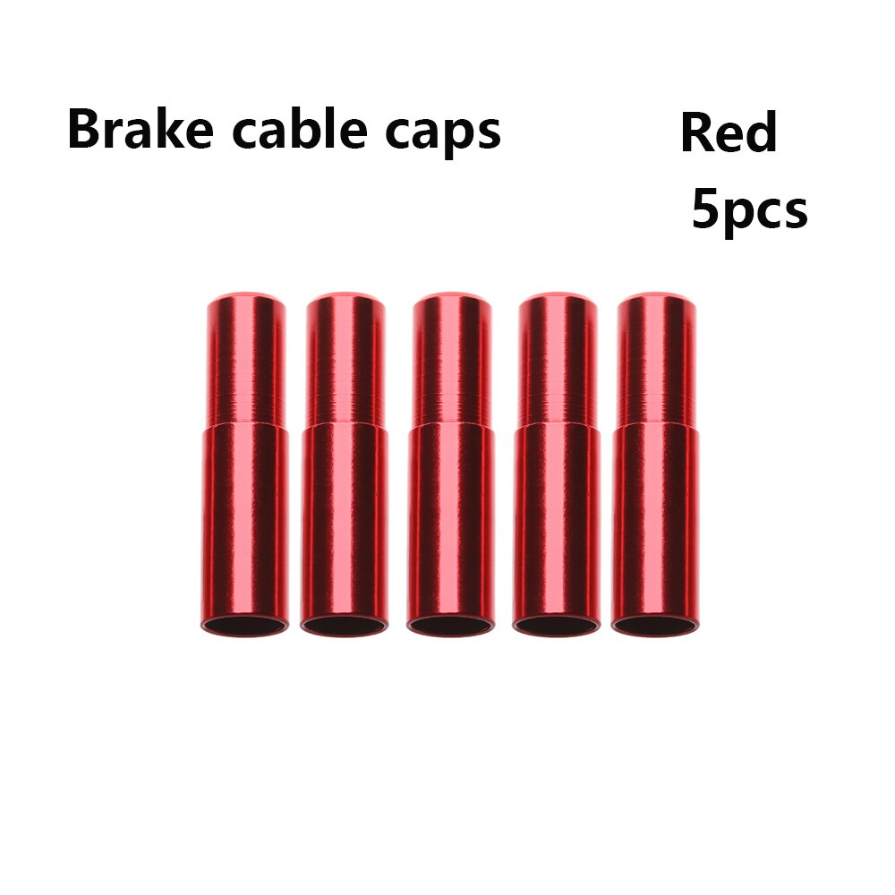 5/10 pièces 4 couleurs Aluminium frein/dérailleur changement de câble couverture vélo embout capuchon extérieur vtt vélo de route pièces de cyclisme accessoire: 06
