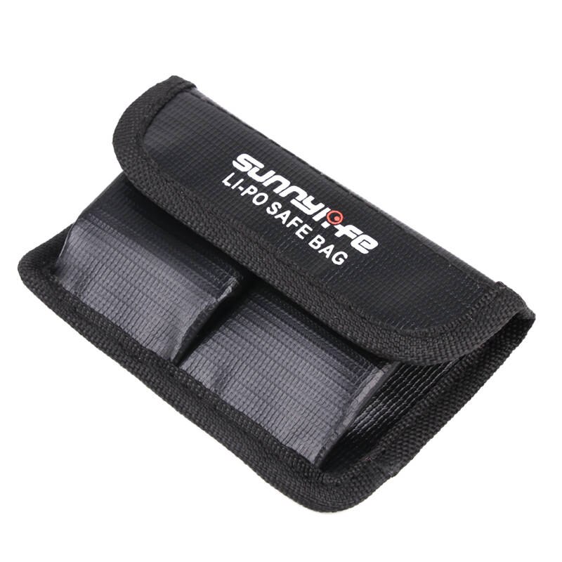 Action Batterij Tas Lipo Batterij Explosieveilige Beschermhoes Batterij Aparte Opbergdoos Voor Dji Osmo Actie Camera: For 2 battery bag