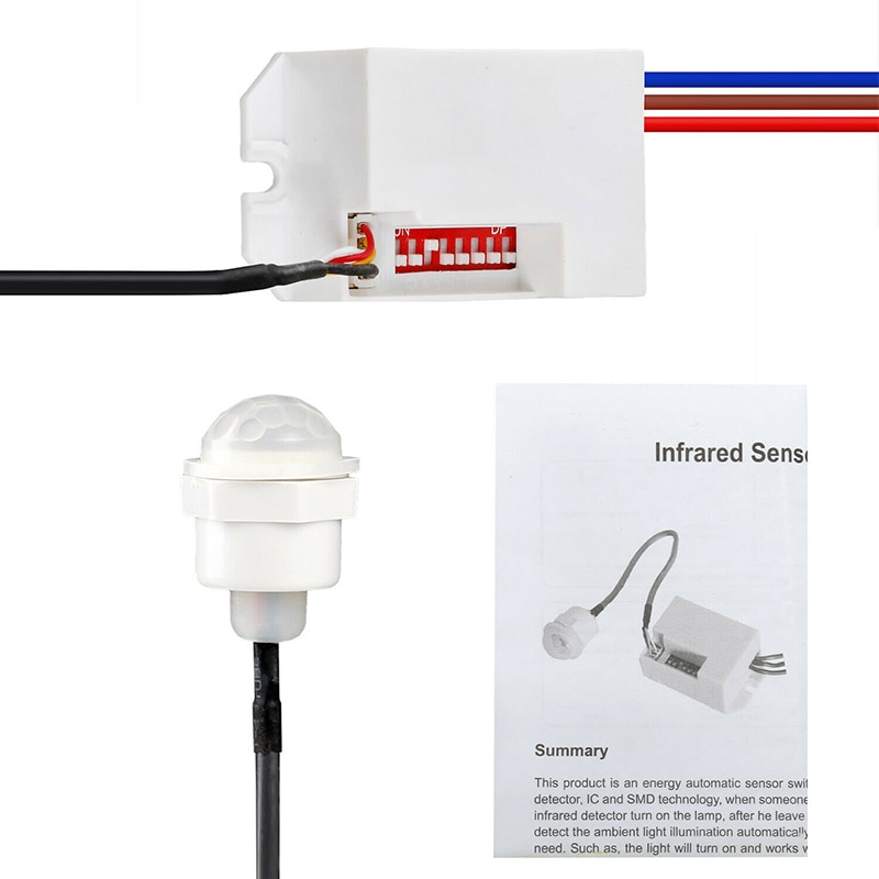 Mini PIR Infrarood Motion Sensor LED M Verzonken Sensor 360 Graden 800W Voor LED 5 s-8 min home Verlichting Schakelaar Gevoelige Night Lamp