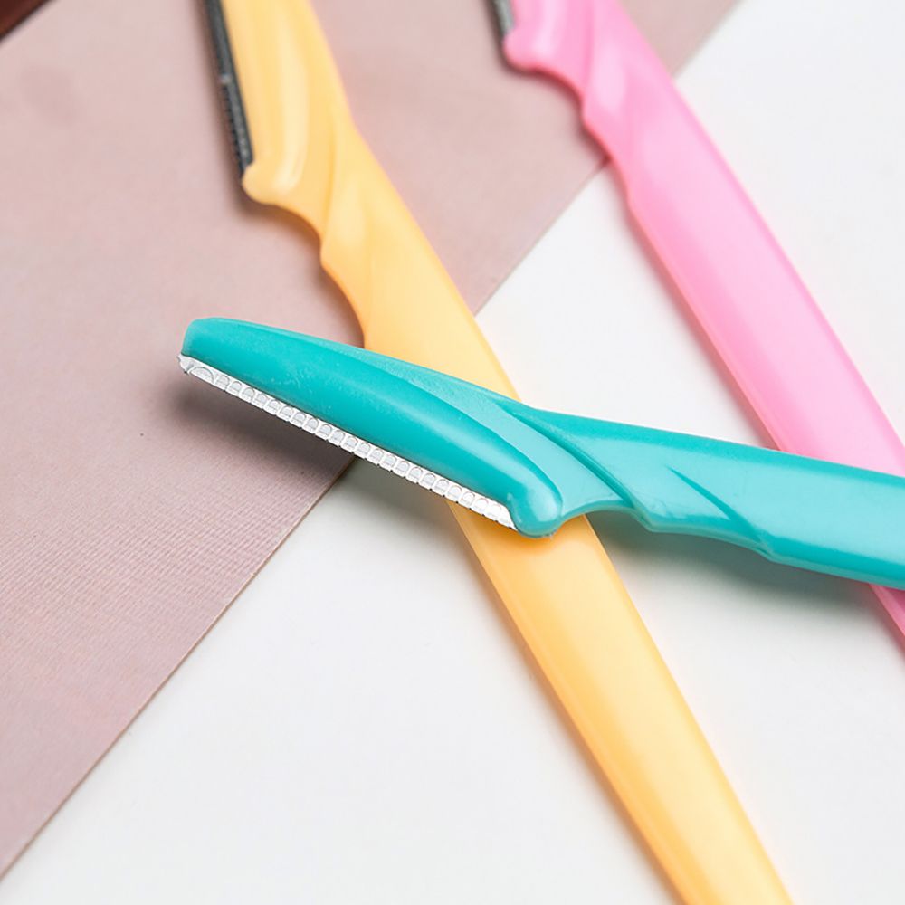 3/10pcs Eyebrow Trimmer Blade Shaver Portable Facial Face Razor Eyebrow Shaper Shaping Tool Scissors Face Hair Remover for Women