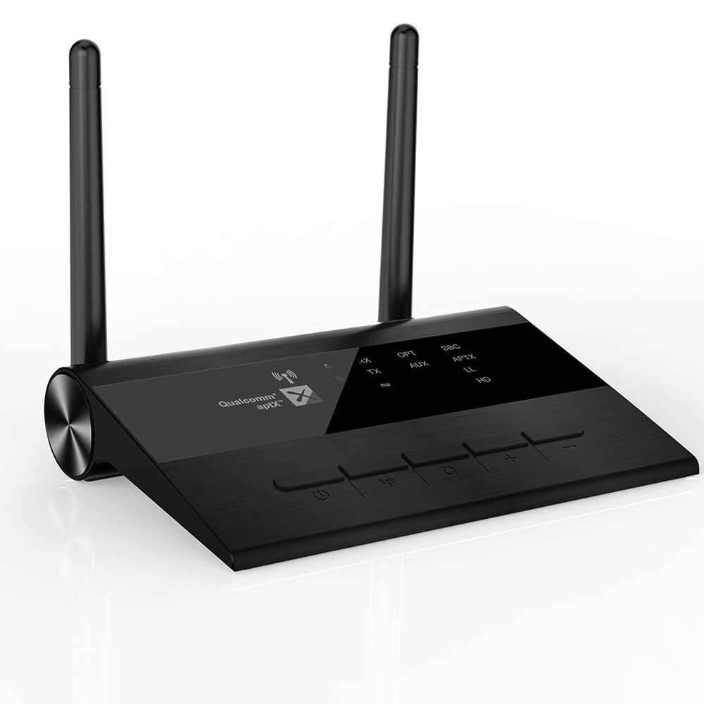 4 in 1 Audio Receiver Transmitter with Bypass and BT Broadcast Function BT 5.0 Wireless Audio Adaptor Low Latency Portable Dual: Default Title