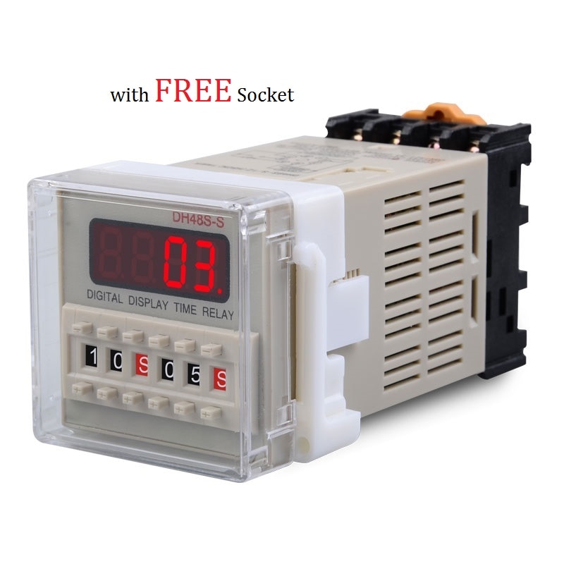 Industrial Timer Relay Digital Timer Switch AC DC Three Phase 12V 220V 380V Din Rail Mounting Relay for Factory Electric Cabinet