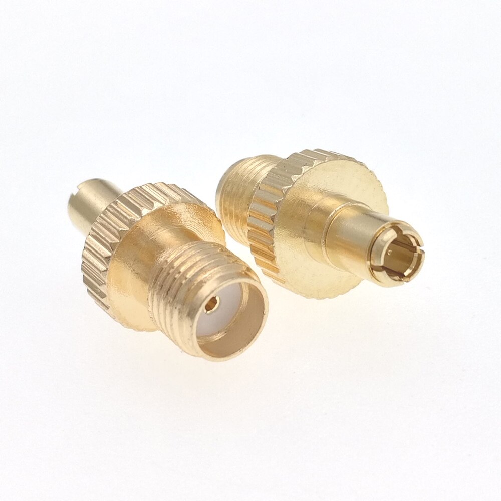 Ts9 hanstik til sma hunstik rf coax stik plating adapter guld