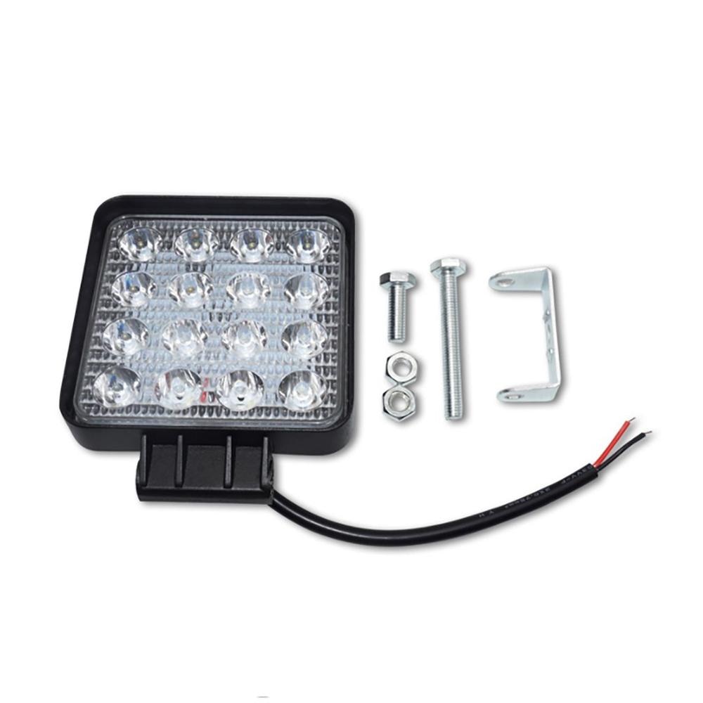 Automotive led work light 48W wild car light engineering light spotlight square bright practical lights