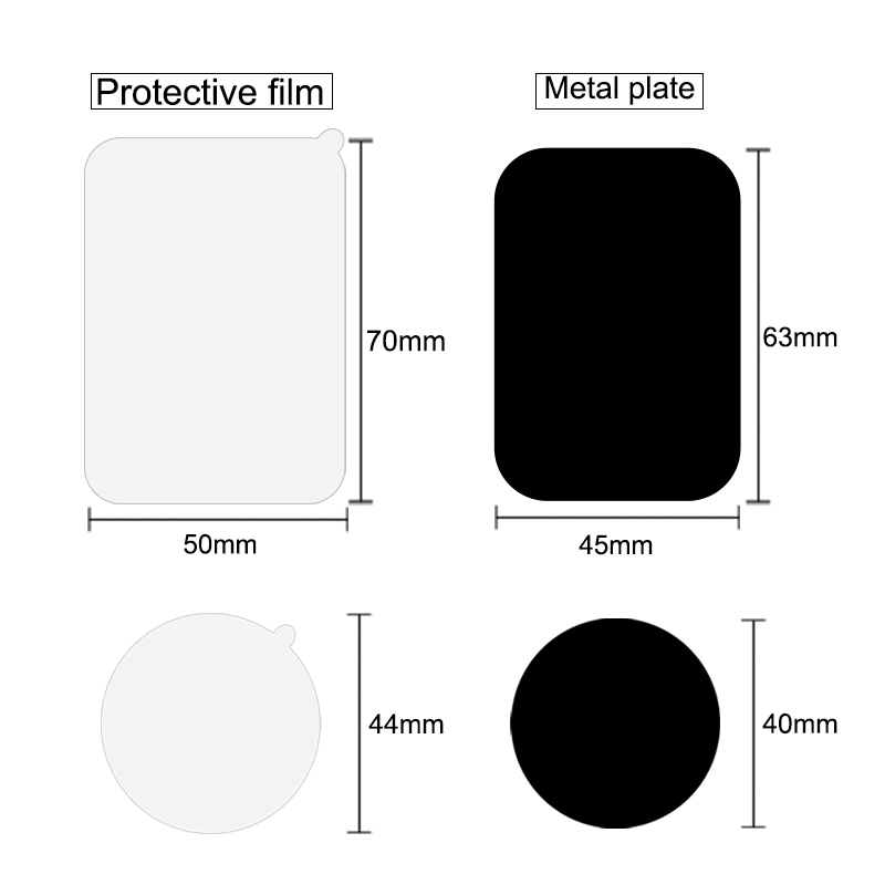 XMXCZKJ Metallplatte Universal Ersatz Metallplatte Mit Klebstoff Für Magnetplatte Autohalterung Telefonhalter Magnet Mobilen Ständer