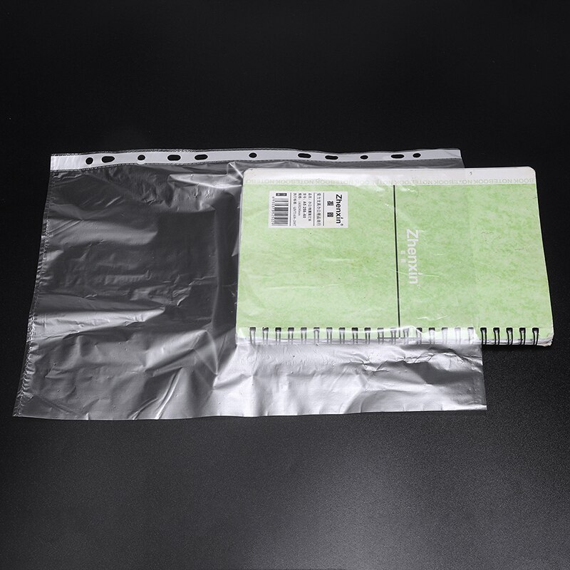 Dossier Transparent A4, 11 trous, feuille lâche, sac de rangement en papier Transparent, protège-documents, organisateur de Documents, 100 pièces/ensemble