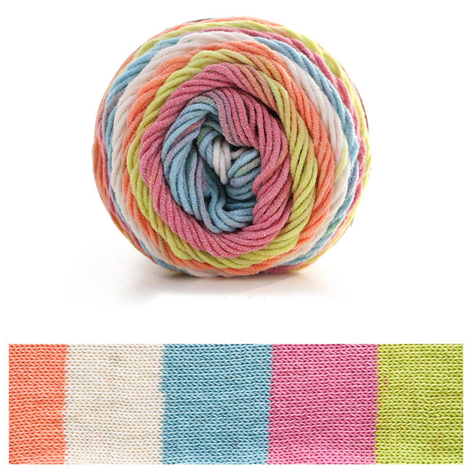 Yarn For Woman Needlework Handmake DIY Weaving Cardigan Scarf Suitable Textile Supplies Hand-Knitting Thread: A3
