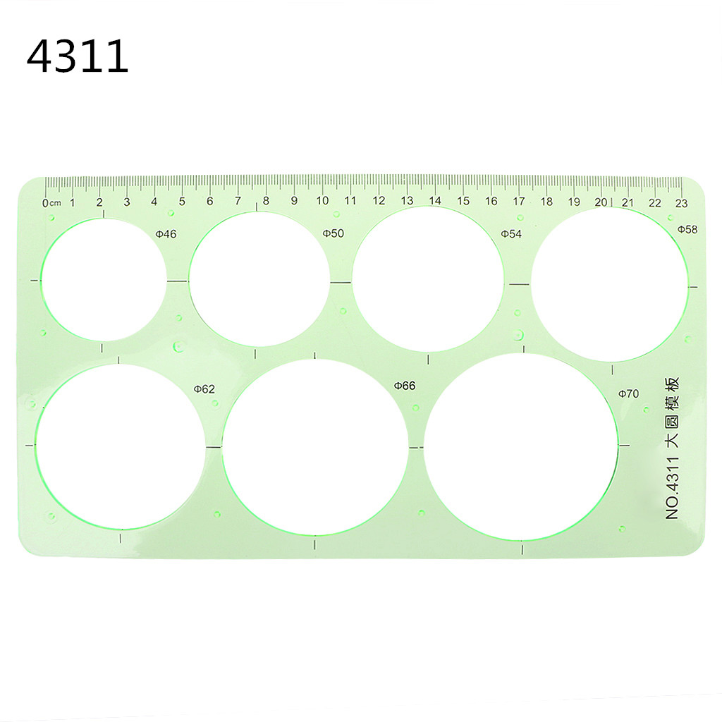 Stationery Drafting Drawing Measuring Tool Geometric Combine Template Ruler Pro: 4311