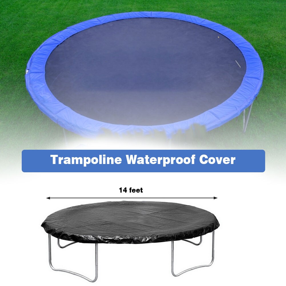 14 piedi trampolino copertura meteorologica copertura impermeabile copertura antipioggia protezione perfetta per tappeti elastici rotondi tutto&#39;aperto