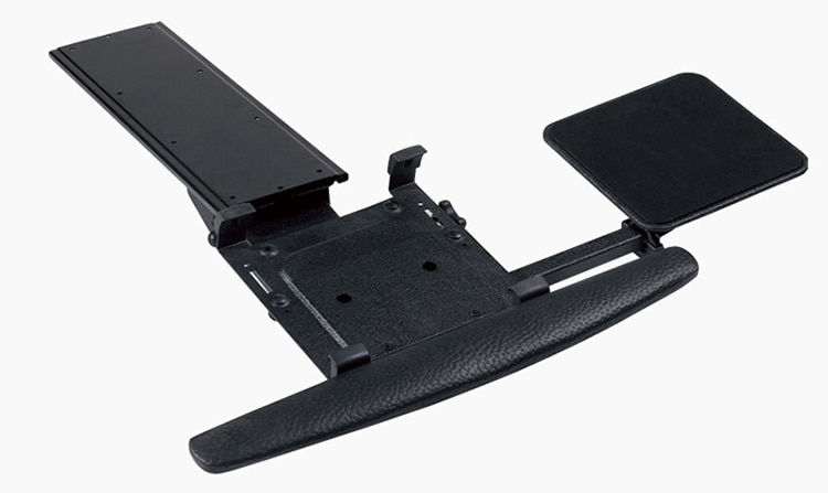 LK01 Ergonomic Sliding Tilting XL Size Wrist Rest Keyboard Holder with Mouse Pads for Computer Desk Keyboard Tray Stand