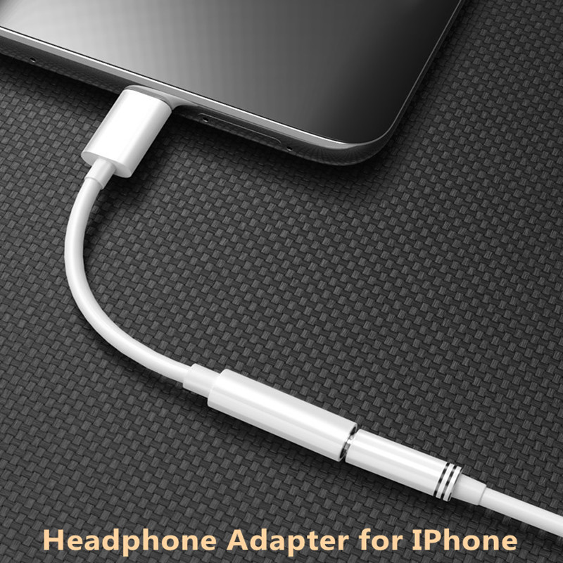 Kabel audio AUX 3,5 mm Jack Adapter słuchawkowy Lightning do IPhone14 13 12 11 Pro Max Mini XS XR X 8 7 do gniazda 3,5 mm