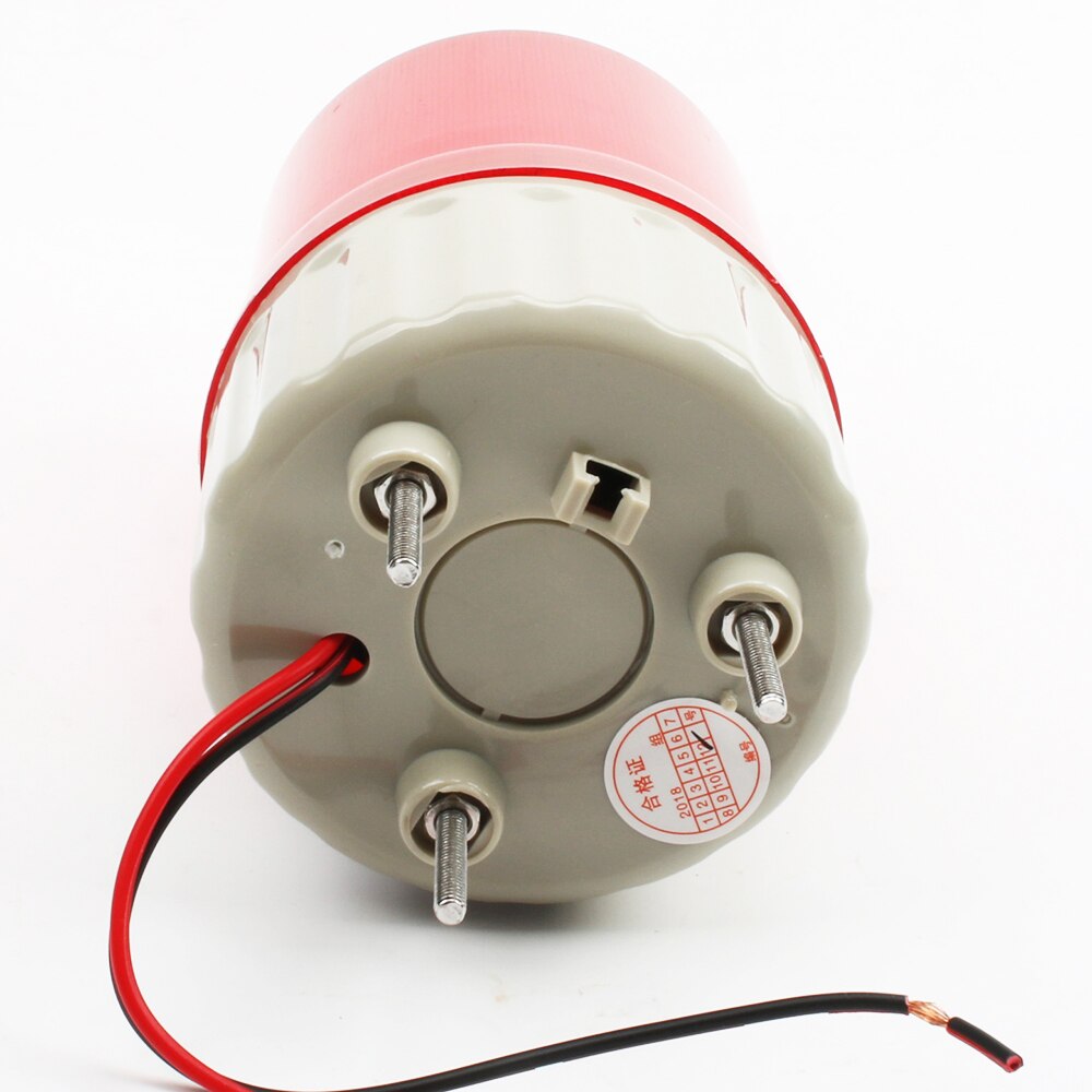 AC 220v 110v DC 12V 24V LED-1081 LED Rotating Industrial Warning Light buzzer sound Red Yellow Blue Green indicator light