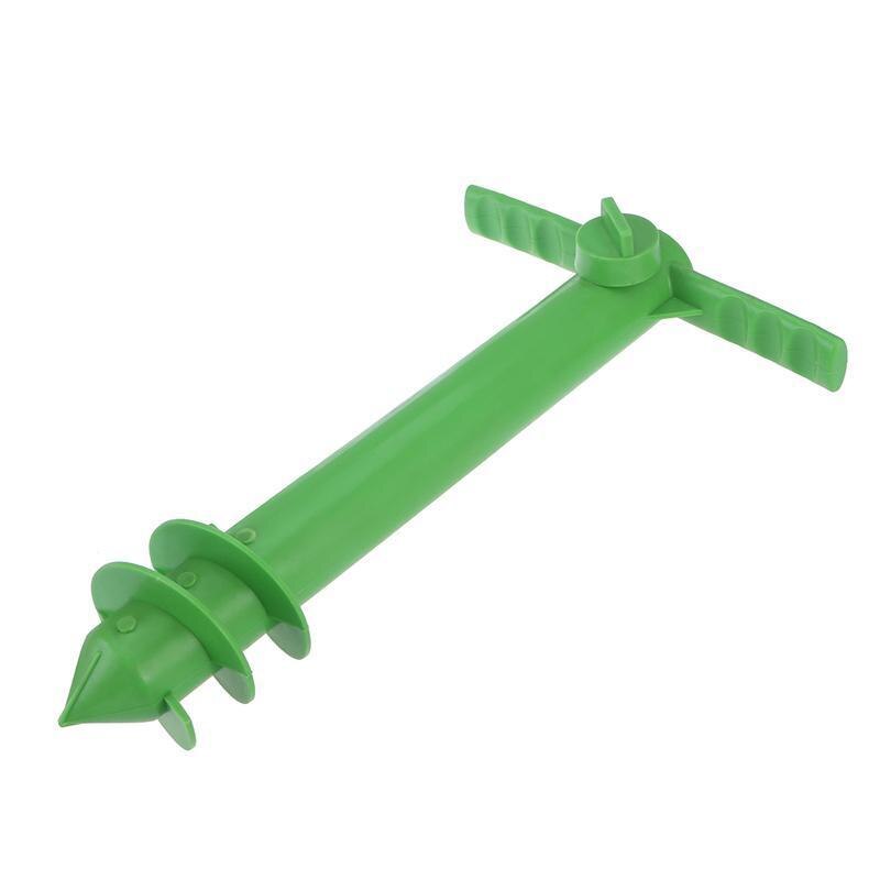 Umbrella Anchor Sand Beach Auger Plastic Drill Keeps Your Umbrella From Blowing Away Or Tipping Over (random color): Green