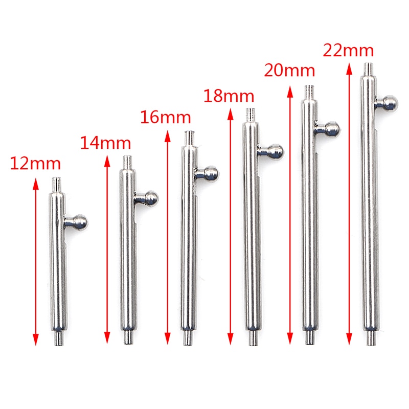 10 stuks snelspan horlogeband met enkele schakelaar, veerstaven, 16mm 18mm 20mm 22mm 24mm, bandschakelpen, roestvrij staal