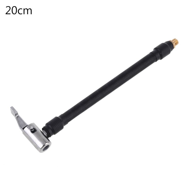 Bclla Zkenshan-Pure Silicone Tubing 10/20/60cm Air Rubber Hose Lock On Clip Chuck Tire Inflator Self-Locking Extension Tube for Car Motor Bike Pump, Good Wall Thickness (Length : 20cm