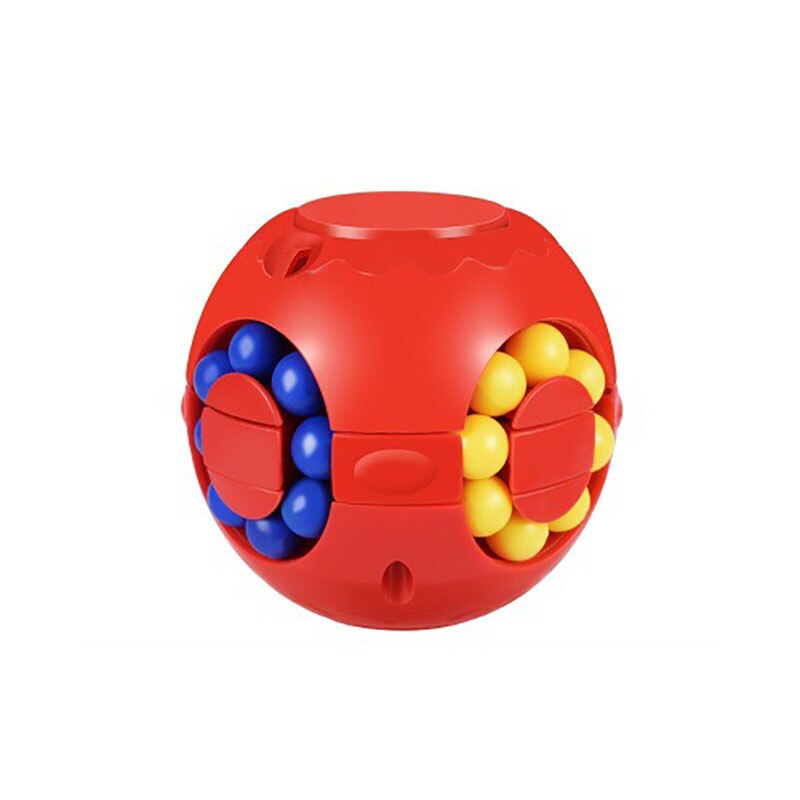 1Pcs Abs Stress Relief Speelgoed Magic Bean Roterende Kubus Stress Decompressie Speelgoed Voor Volwassenen Kinderen Educatief Magic Cube