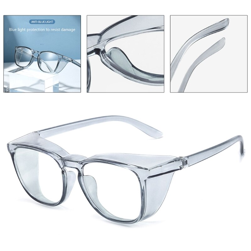 Lunettes de sécurité transparentes aérées, Protection des yeux, Anti-buée, Anti-poussière, pour laboratoire, lieu de travail, extérieur
