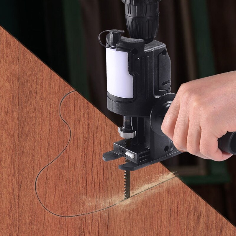 Modified Electric Saw Electric Reciprocating Saw Saber Saw Power Drill to Jig Saw Portable Woodworking Cutting Tool