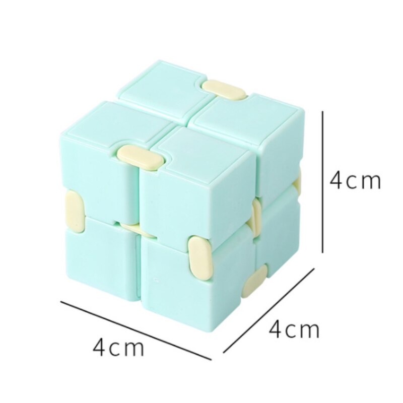 Decompression Infinity Cube Mini giocattoli antistress ansia antistress cubo magico Puzzle giocattolo per autismo bambini adulti bambini: green