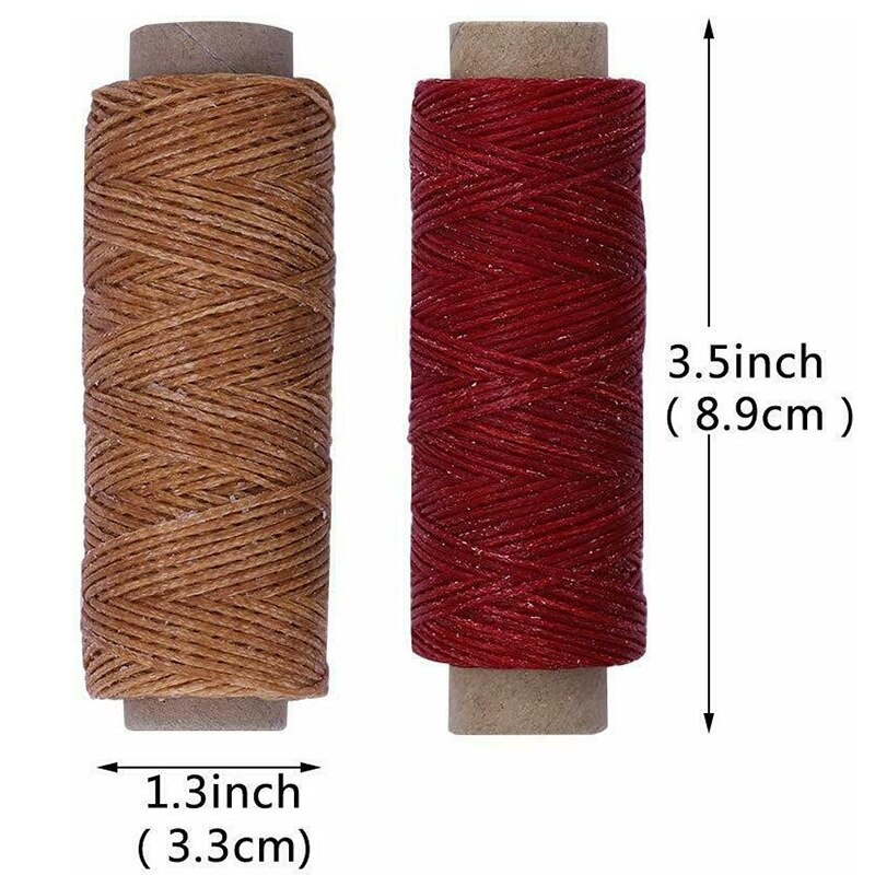 24 Colors 50M Waxed Thread Leather Sewing Thread,Hand Stitching Thread For Hand Sewing Leather and Bookbinding