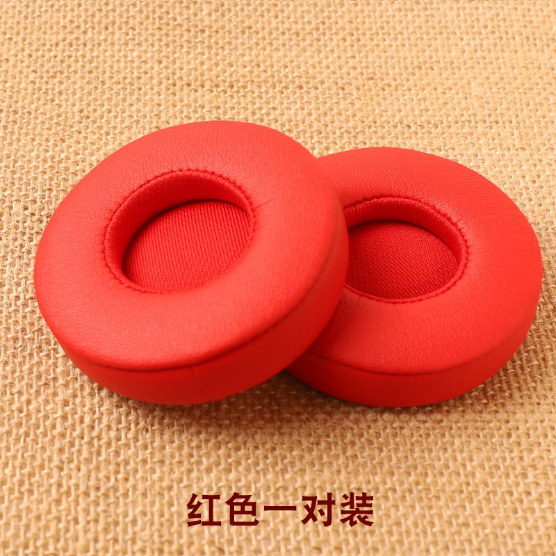 Replacement Ear Pads Cushions Headband Kit For Beats EP EarPads Bumper Headband Earmuff Cover Cushion: Red
