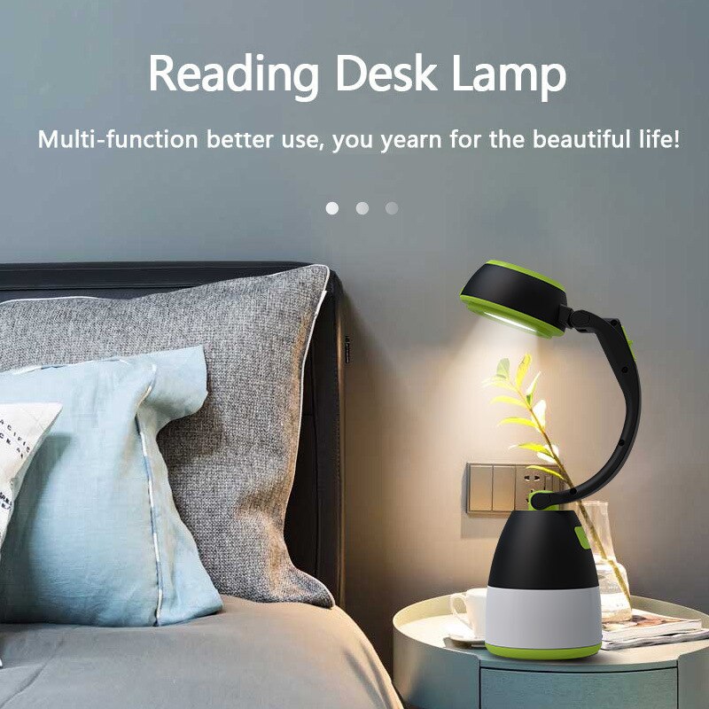 Camping nødlampe bordtelt lampe 3 in 1 led lys multifunktionel udendørs nød genopladelig lampe  lb88