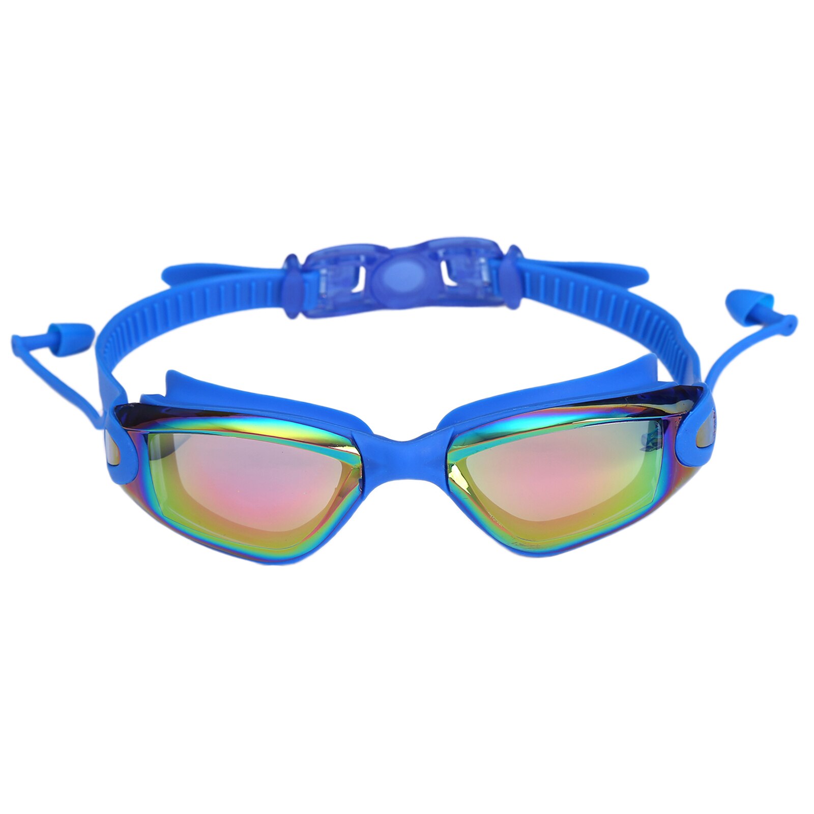 Swimming Goggles w/Adjustable Strap Wide Vision Swim Glasses for Adult Youth