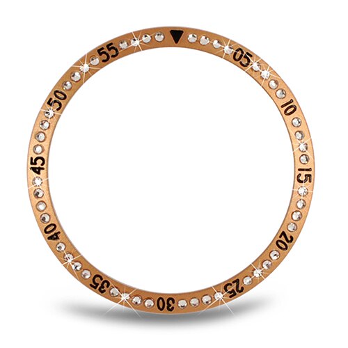Bezel cover til samsung gear  s3 frontier metal-sæt diamant bezel til samsung galaxy watch 42mm 46mm ur tilbehør: Rose guld / Galakseur 46mm