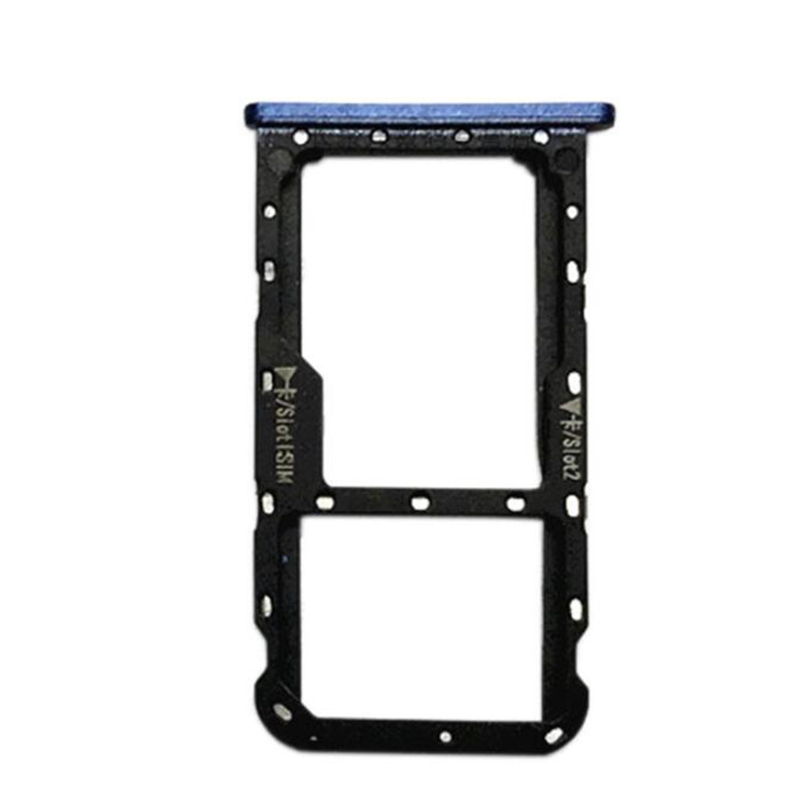 Para huawei companheiro 10 lite titular bandeja de cartão sim honra 9i micro sd slot soquete adaptador para huawei nova 2i sim bandeja preto ouro azul