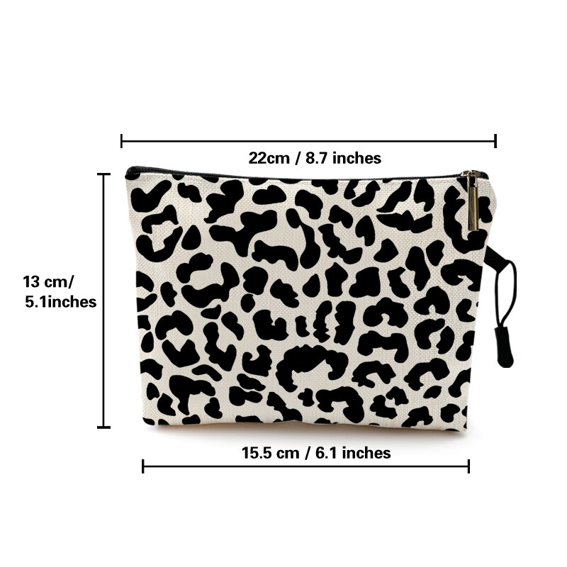 Kosmetyczka Case kobiety kosmetyczka moda wzór w cętki Zebra paski nastolatek dziewczyny panie kosmetyki makijaż woreczki organizator