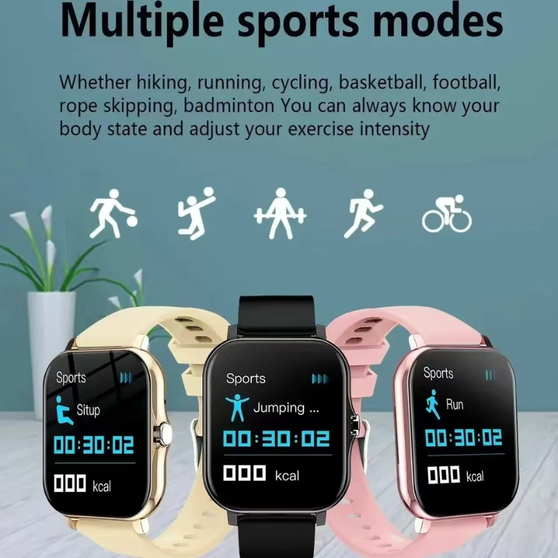 Inteligentny zegarek sportowy ze słuchawkami Zegarki sportowe zdatność monitor pracy serca Odbieranie połączeń Wodoodporny smartwatch dla kobiet mężczyzn Prezent