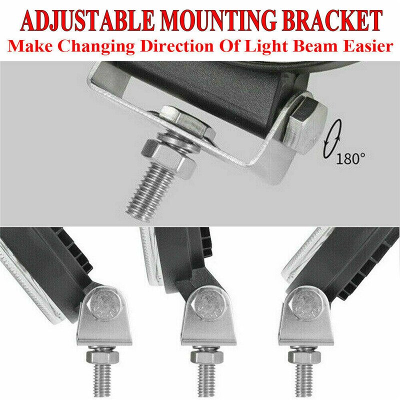 2Pcs 102W Led Work Light Round Spotlight Car Work Headlight For Truck Offroad Fog Lamp Night Driving Lights For SUV ATV