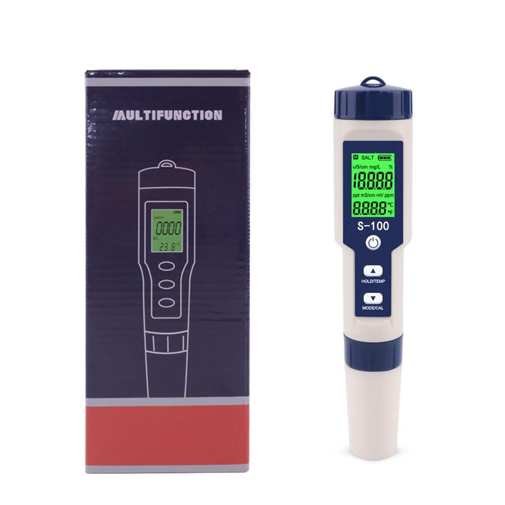 4 In 1 Waterkwaliteit Testen Meter Temp Tds Eg Zoutgehalte Meter Zoutconcentratie Meter