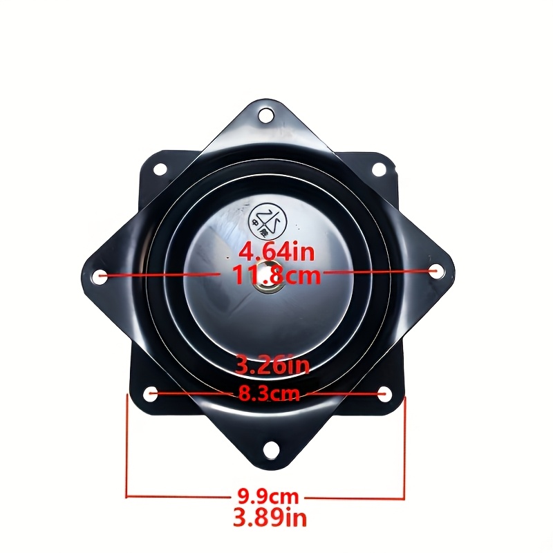 Zwaar uitgevoerde stoel draaibare onderstel 6"/4", 360 ° Draaibaar, glad mechanisme - Perfect voor barkrukken en meubelaccessoires: Houten