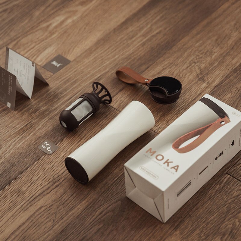 Xiaomi KissKissFish MOKA Smart Coffee Cup Travel Mug Stainless Steel 430ml Portable with OLED Touch Screen Temperature Display