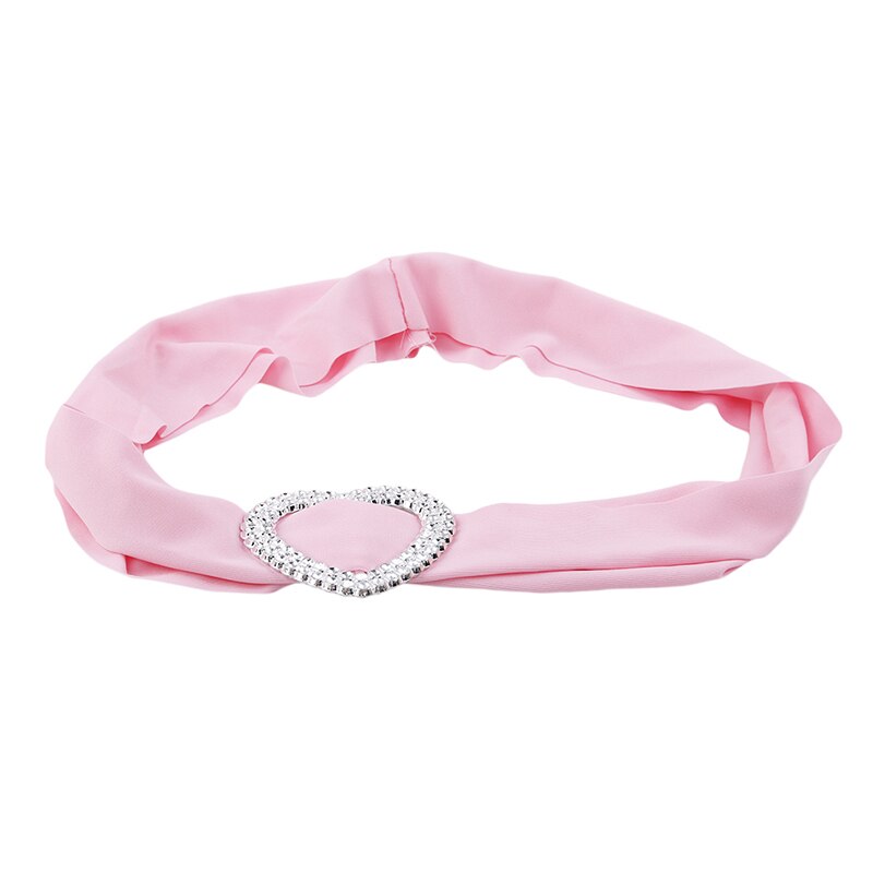 Lycra knoop stoelriem koningsblauwe spandex riem met hartvormige gesp universele lycra stoelriem bruiloftsdecoratie: Roze