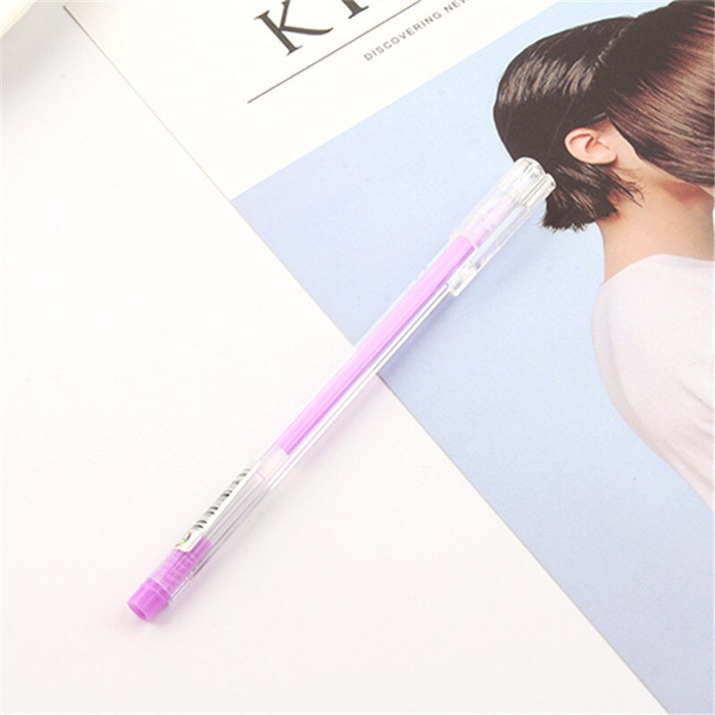 2 sztuk Highgloss pastelowy długopis ślub na urodziny i bociankowe impreza dobrodziejstw dzieci pamiątkowe prezenty kapsułka czarny papier długopis podpis: purpurowy