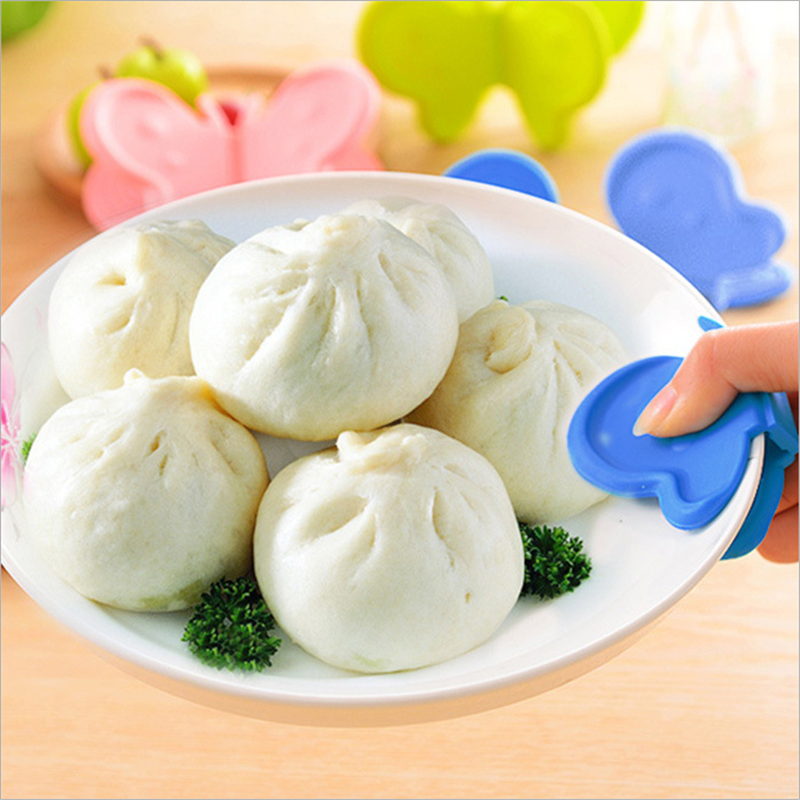 2Pcs Silicone Butterfly Oven Heat InsulatedMicrowave Non-slip Gripper Pot Holder Fruit Vegetable Tools Kitchen Accessories,Q