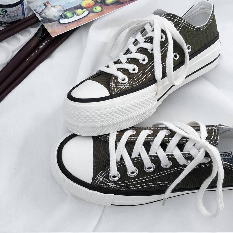 Spring/Autumn ladies platform canvas shoes women shoes sneakers Lace-Up Solid zapatillas mujer B-20