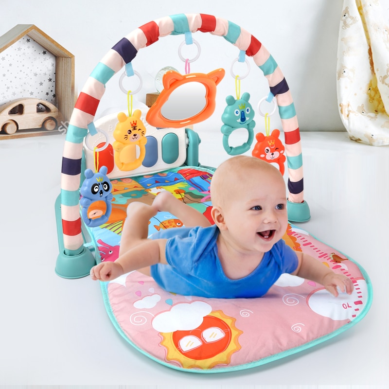 Baby Play Mat Educational Puzzle Carpet With Piano Keyboard Lullaby Music Kids Gym Crawling Activity Rug Toys for 0-12 Months