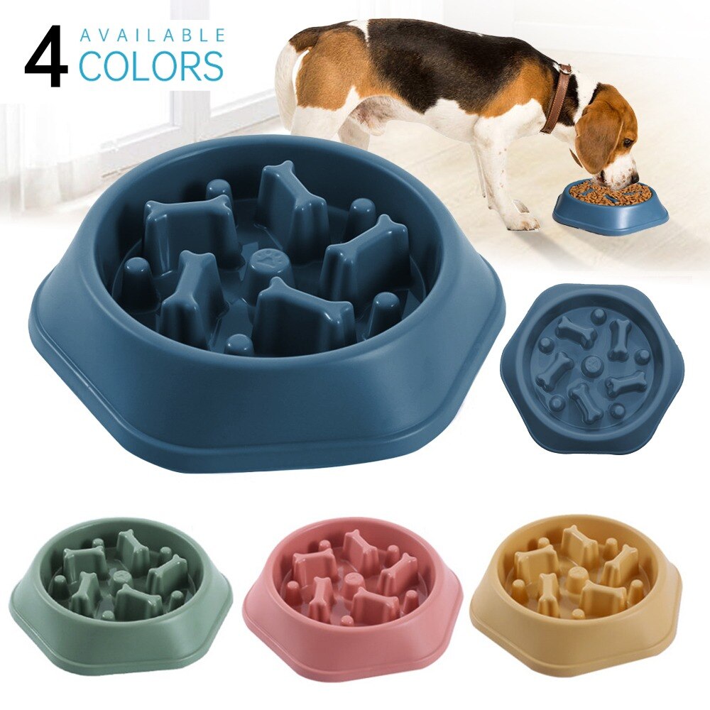 Picture of Pet Dog Slow Down Eating Feeding Food Bowls Preven... – Vicedeal